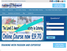 Tablet Screenshot of food-safety-training.net